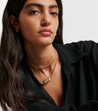 Collier Good Things en or 14 et 18 ct, diamants et onyx | Marie Lichtenberg