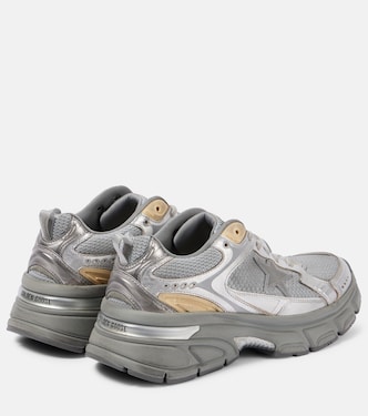 Lightstar metallic leather and mesh sneakers | Golden Goose