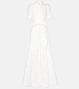 Bridal - Abito lungo Annette in broccato | Rebecca Vallance