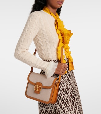 9TO5 VLogo canvas shoulder bag | Valentino Garavani