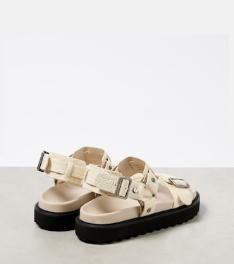 Leather platform sandals | Acne Studios