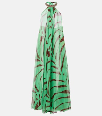Tactile Winds georgette maxi dress | Johanna Ortiz
