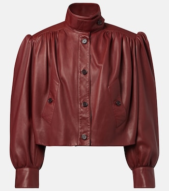 Chaqueta cropped de piel | Chloé