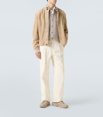 Sneakers Monte Triple Stitch aus Veloursleder | Zegna
