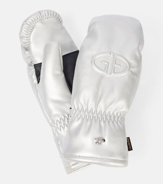 Charmer logo faux leather ski mittens | Goldbergh