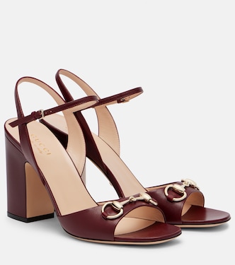 Horsebit 95 leather sandals | Gucci