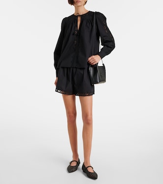 Kady lace-trimmed cotton blouse | Ulla Johnson