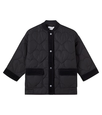 Steppjacke mit Samt | Stella McCartney Kids