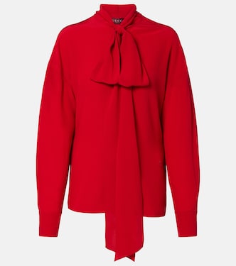 Blusa de seda con lazo | Gucci