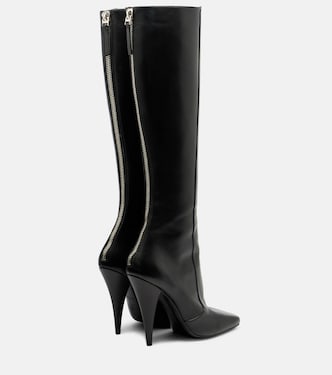 Sliced Square leather knee-high boots | Givenchy