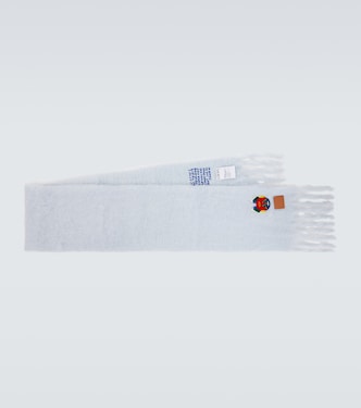 Embroidered mohair and wool scarf | Loewe