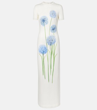 Floral jersey cocktail dress | Oscar de la Renta