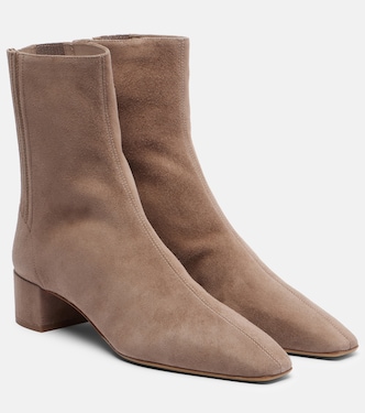 Saint Honoré 35 suede ankle boots | Aquazzura