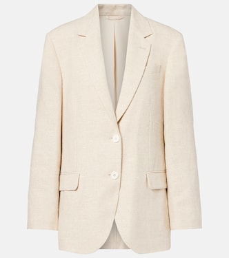 Blazer en lin mélangé | Brunello Cucinelli