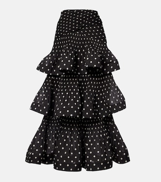 Jupe midi à pois | Zimmermann