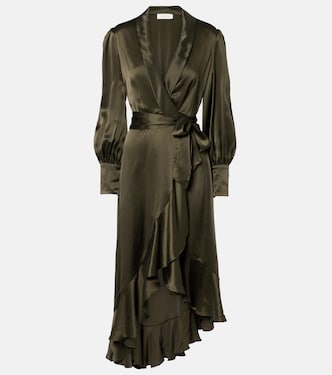 Silk wrap dress | Zimmermann