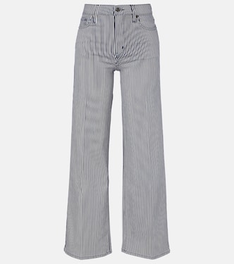 Le Slim Palazzo striped wide-leg pants | Frame