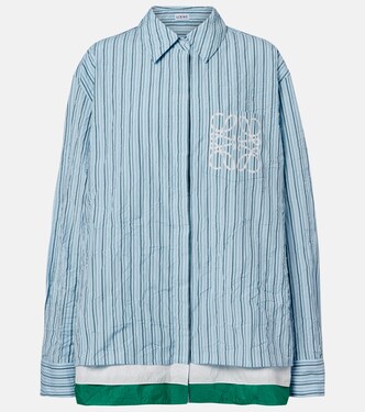 Anagram cotton-blend poplin shirt | Loewe