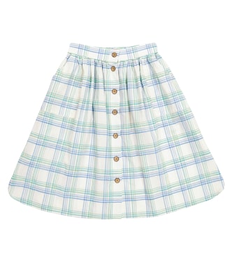 Lea Concord checked cotton skirt | Morley