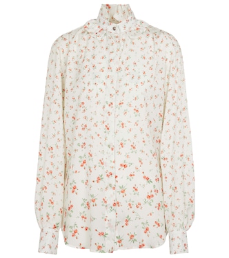 Floral crêpe de chine blouse | Rabanne
