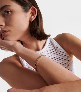 Bracelet Fireworks en or jaune 18 ct, diamants et saphirs | Suzanne Kalan