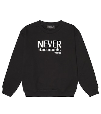 Printed cotton jersey sweatshirt | Versace Kids