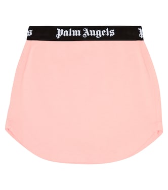 Gonna in jersey di cotone con logo | Palm Angels Kids