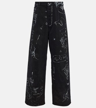 Mid-rise wide-leg jeans | Balenciaga