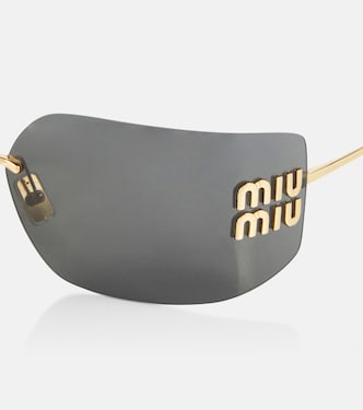 Logo rectangular sunglasses  | Miu Miu