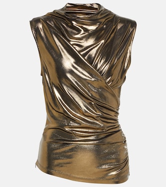 Top metalizado drapeado | Blumarine