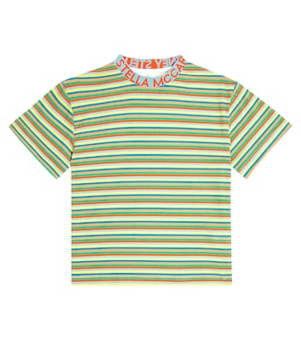 Camiseta de jersey de algodón a rayas | Stella McCartney Kids