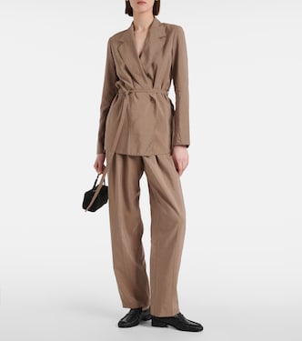 Mayet silk-blend twill blazer | Joseph