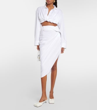 La Jupe Saudade draped midi skirt  | Jacquemus