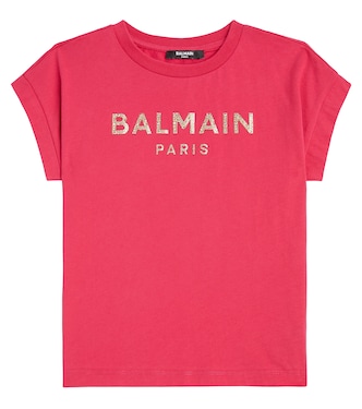 T-shirt en coton à logo | Balmain Kids
