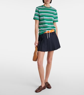 Chaussures bateau en cuir | Miu Miu