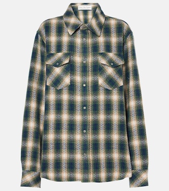 Chemise en cachemire à carreaux | God's True Cashmere