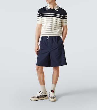 Shorts in popeline di cotone | Gucci