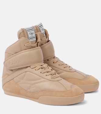 Sneakers alte Kick in pelle con suede | Chloé