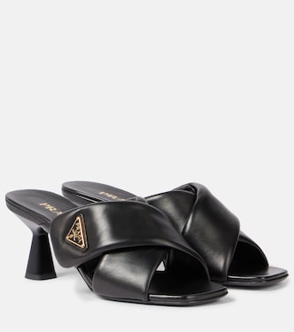 Mules Criss Cross 65 in pelle | Prada