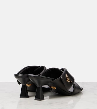 Pantoletten Criss Cross 65 aus Leder | Prada
