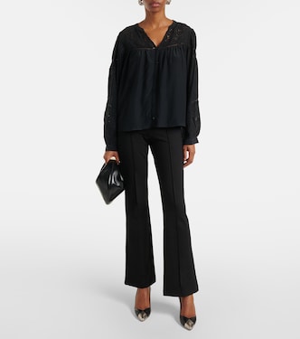 Pantaloni flared Albee a vita alta | Velvet