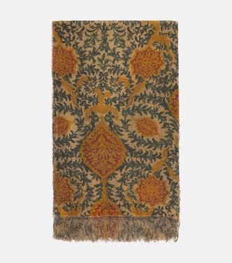 Apoteosi fringed linen jacquard tablecloth | The House of Lyria