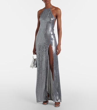 Aether sequined halterneck gown | The New Arrivals Ilkyaz Ozel