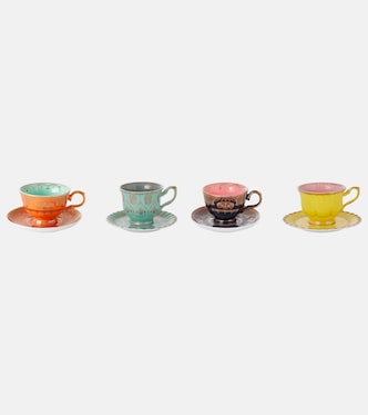 Grandpa set of 4 teacups and saucers | Polspotten