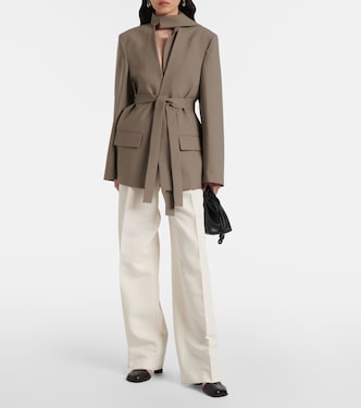 Deconstructed belted blazer | Róhe