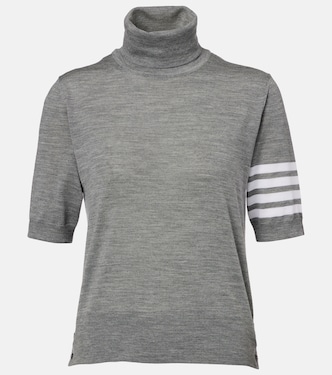 4-Bar wool turtleneck sweater  | Thom Browne