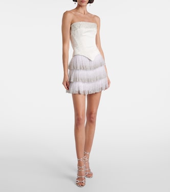 Top bustier Evie à perles fantaisie | Clio Peppiatt