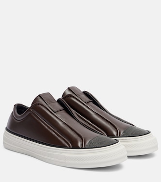 Monili leather sneakers | Brunello Cucinelli