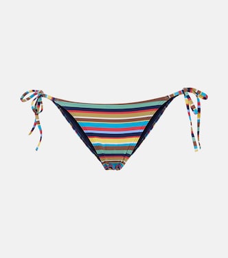 Sisley striped low-rise bikini bottom | Staud