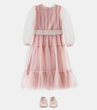 Milie embroidered tulle dress | C'era Una Volta
